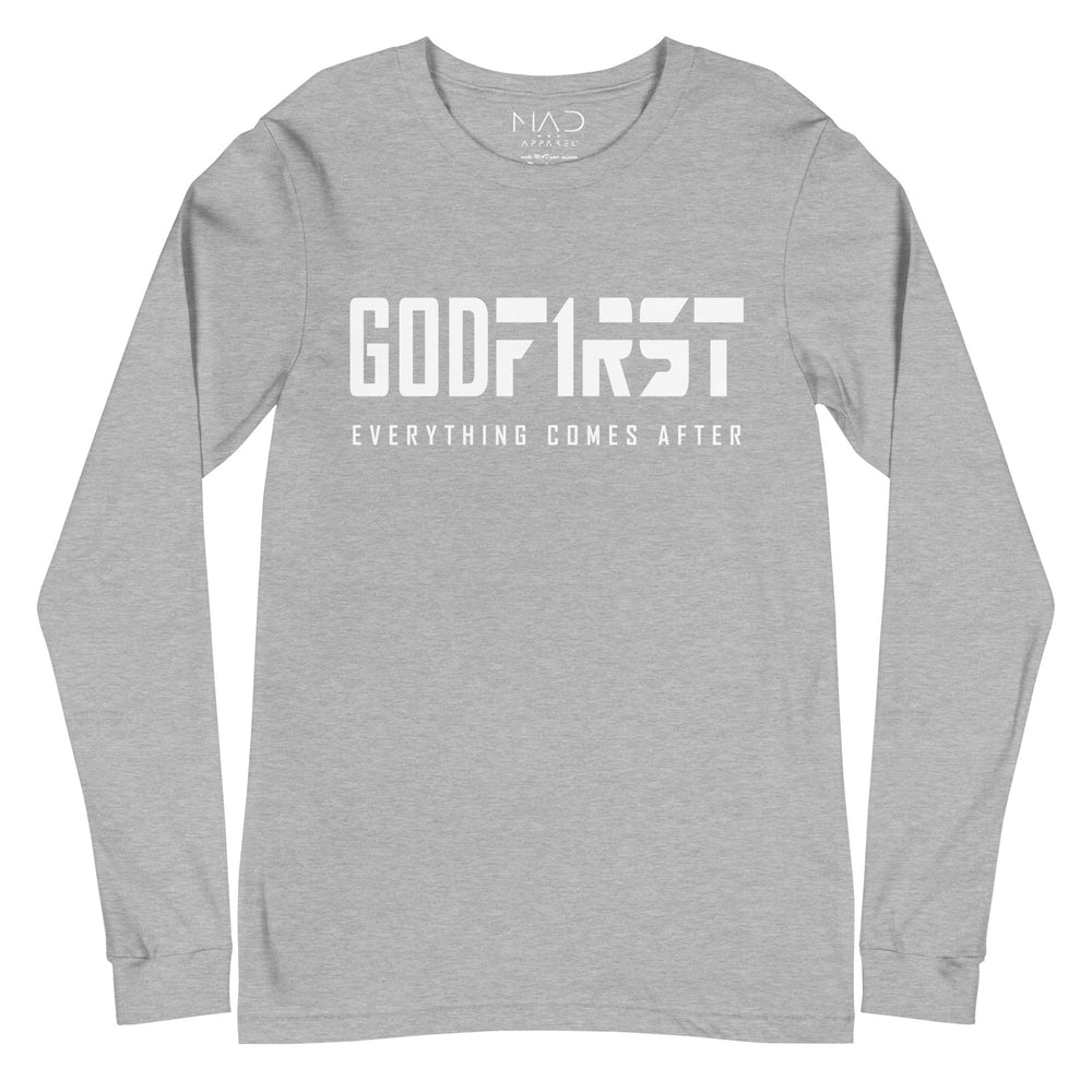 
                  
                    M.A.D Apparel Ltd Long Sleeve Tee God First Classic Faith Long Sleeve Tee
                  
                