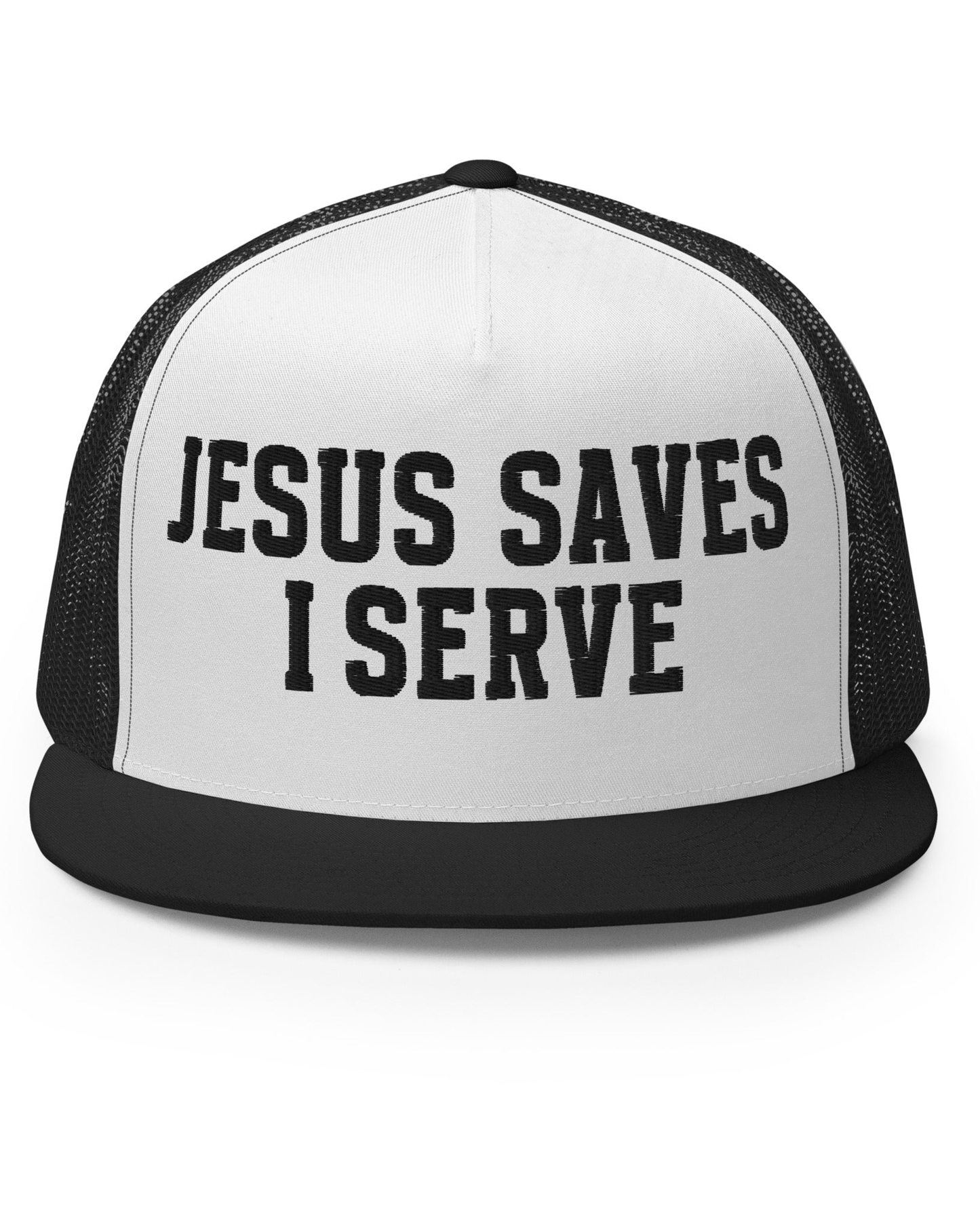M.A.D Apparel Trucker Hats Jesus Saves I Serve Trucker Cap