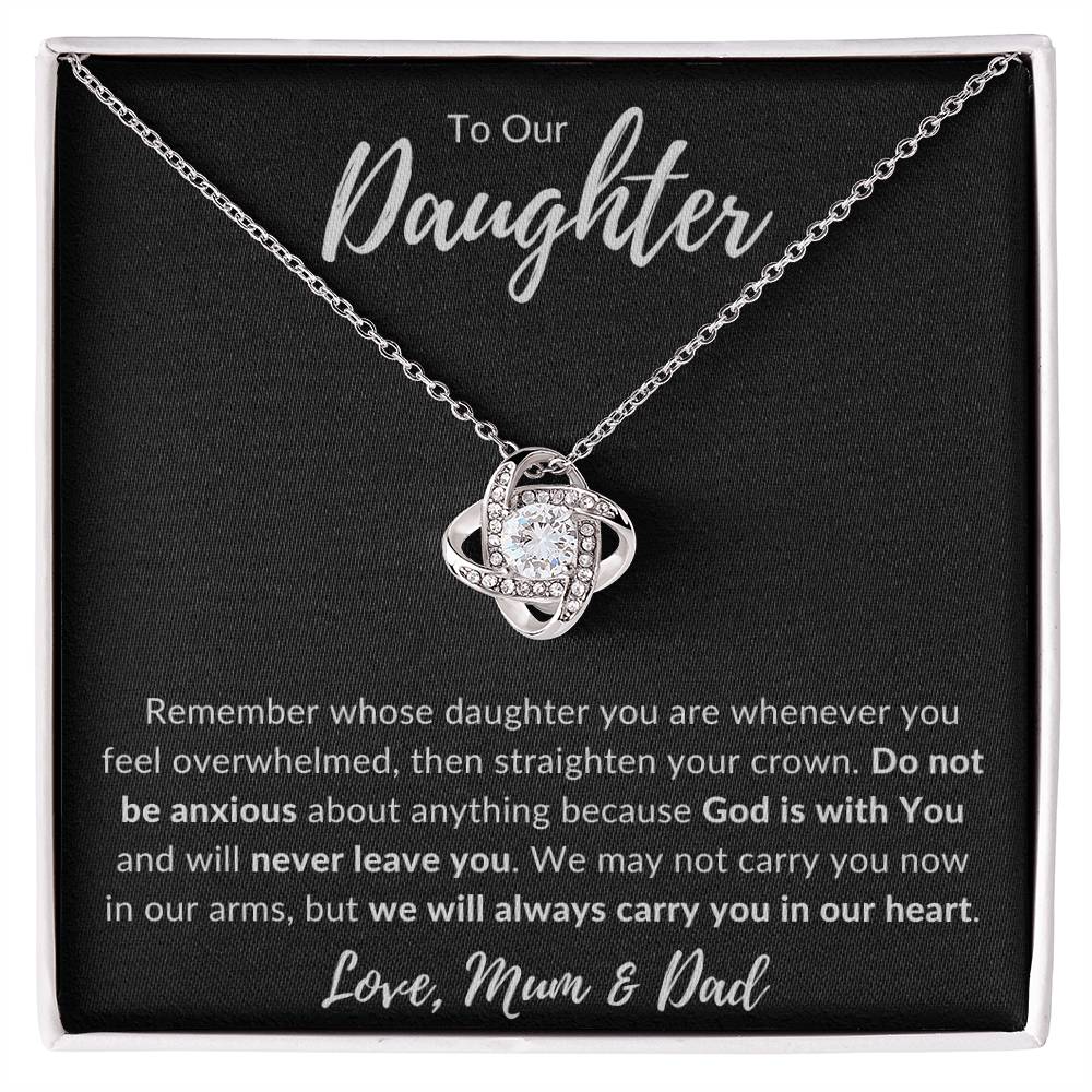 
                  
                    ShineOn Fulfillment Jewelry God is with you Love Knot Necklace
                  
                