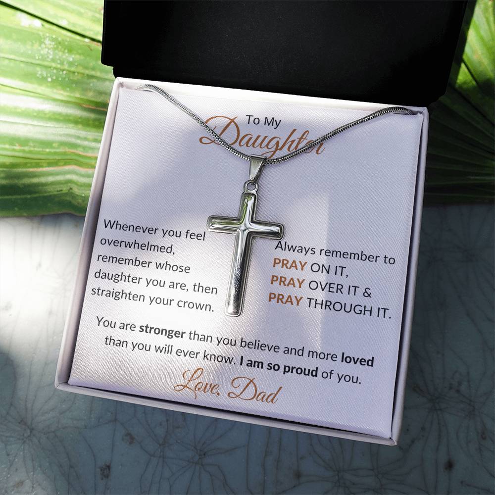 
                  
                    ShineOn Fulfillment Jewelry To My Daughter Faith Cross Necklace
                  
                