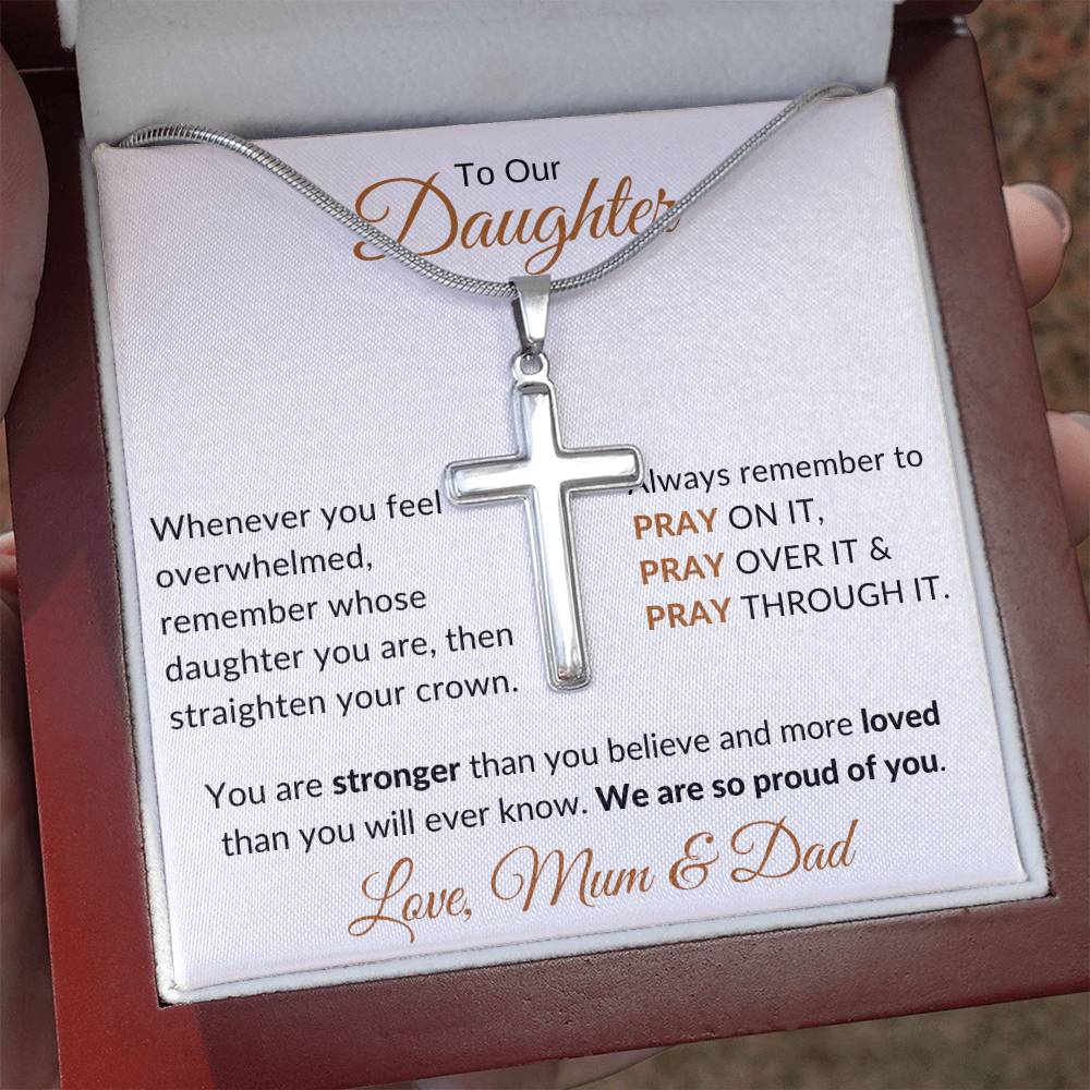 
                  
                    ShineOn Fulfillment Jewelry To Our Daughter  Faith Cross Necklace
                  
                