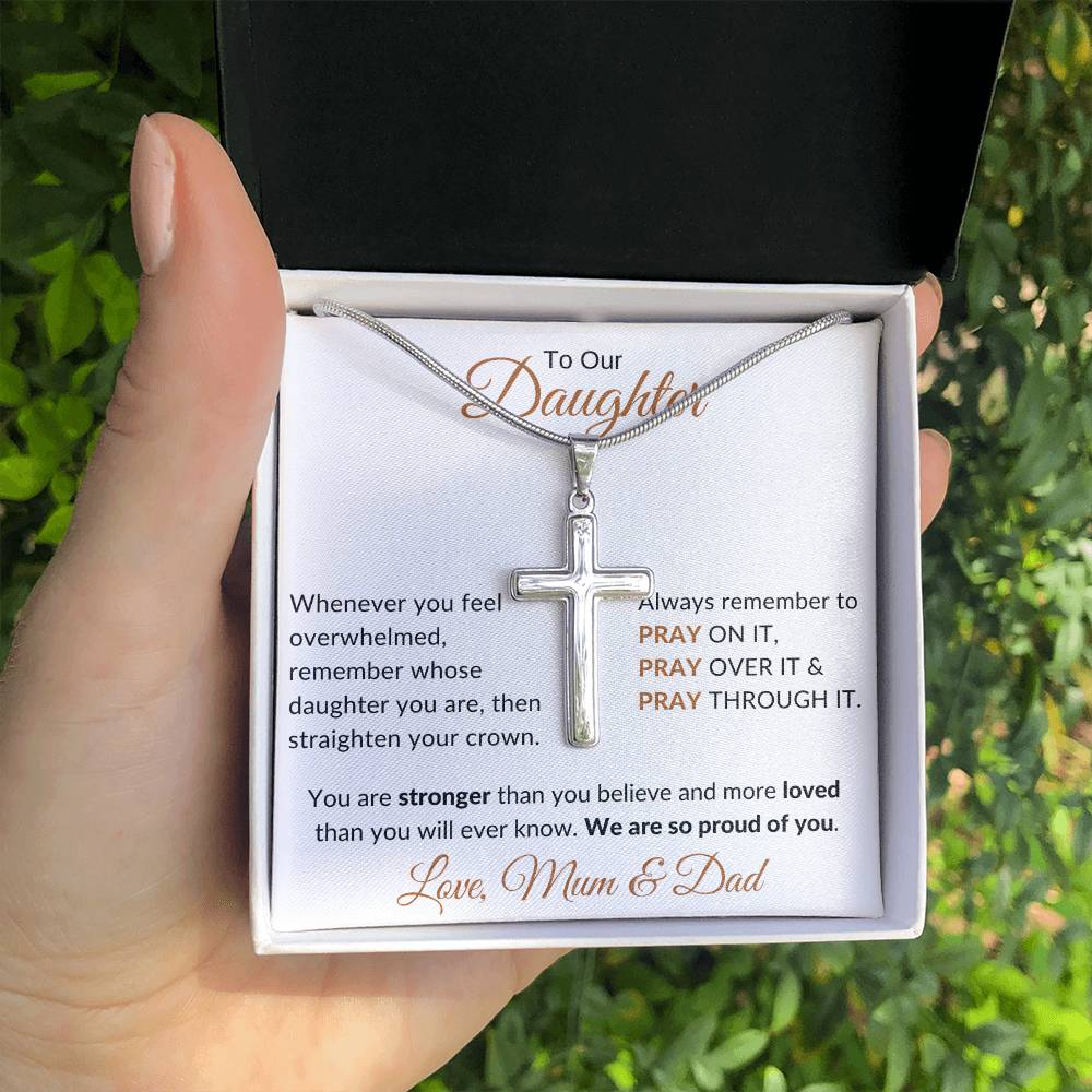 
                  
                    ShineOn Fulfillment Jewelry To Our Daughter Faith Cross Necklace
                  
                