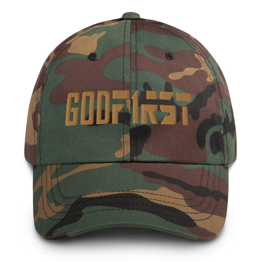 M.A.D Apparel Ltd Dad Cap God First Dad Faith hat