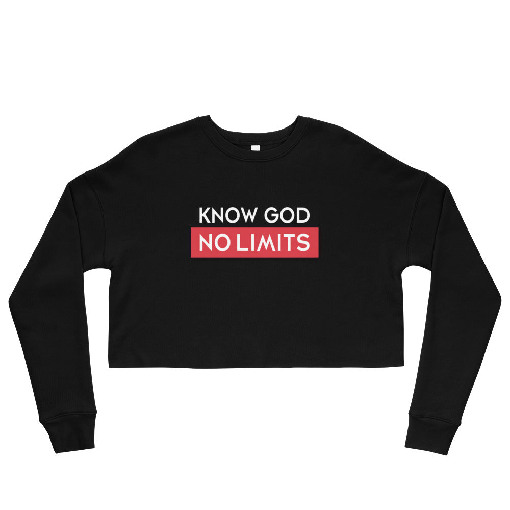 M.A.D Apparel Ltd Hoodies Know God No Limits Cropped Faith Sweatshirt