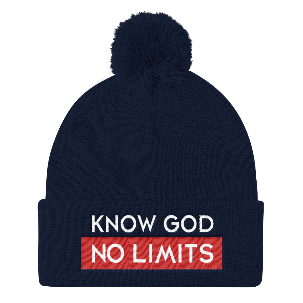 M.A.D Apparel Ltd Pom Pom Knitwear Know God Pom-Pom Christian Beanie