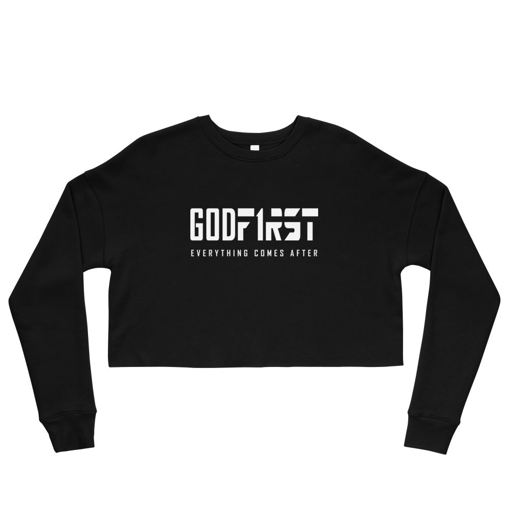 M.A.D Apparel Ltd Sweatshirts God First Cropped Sweatshirt